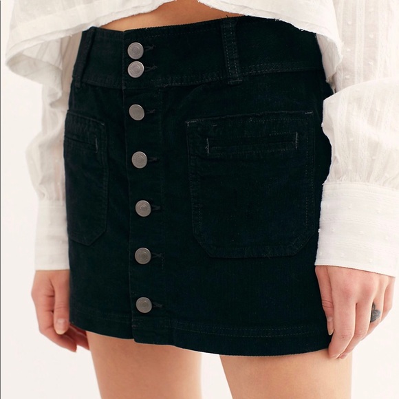 Free People mini skirt in black - Picture 4 of 8